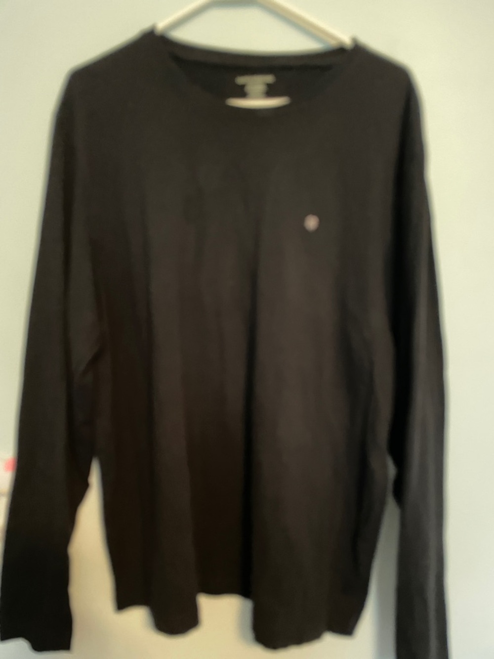 Lucky Brand Black Long Sleeve Crewneck Tee